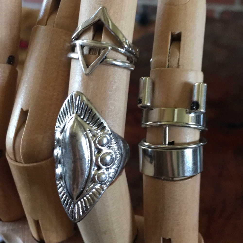New 8 Piece Boho Stacking Rings - Picture 3 of 7